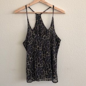 EUC Animal Print Tank Top SZ XL